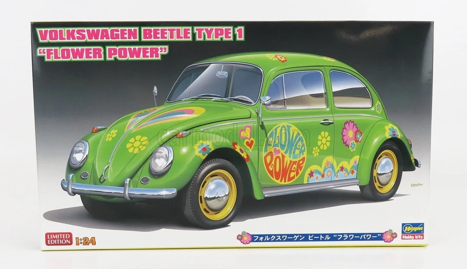 1/24 HASEGAWA - VOLKSWAGEN - BEETLE TYPE 1 FLOWER POWER 1965 20488 - Immagine 1 di 1
