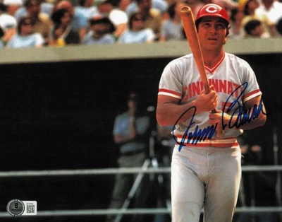 Johnny Bench Autographed 8x10 Photo Cincinnati Reds Beckett BAS QR #AE31634 - Image 1 of 2