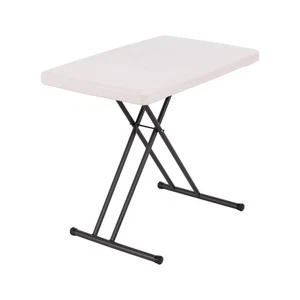 LIFETIME 30-Inch Adjustable Height Personal Table, Almond - Picture 1 of 5