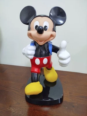 Vintage 80's Mickey Mouse Disney Blue Backpack Push Botton Phone - Image 1 of 4