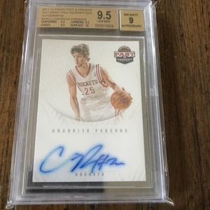 2011-12 PANINI PAST PRESENT ROOKIE REDEMPTION AUTO CHANDLER PARSONS BGS 9.5 GEM - Picture 1 of 3