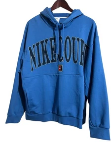 Nike Court Heritage Dri-FIT Fleece Tennis Hoodie Gr. XL Nike Blau FQ2093-402 - Bild 1 von 6