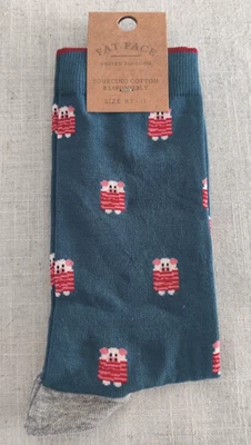 BNWT FAT FACE Mens Pigs In Blankets Socks Size 9.5-11