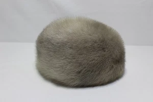 Vintage Fur Hat Mink Beret Cap 1950s by Bethmar Leather - Picture 1 of 9