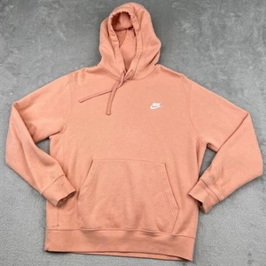 Sudadera con capucha polar Nike Sportswear Club para hombre mediana melocotón Swoosh hechizo atletismo - Imagen 1 de 10