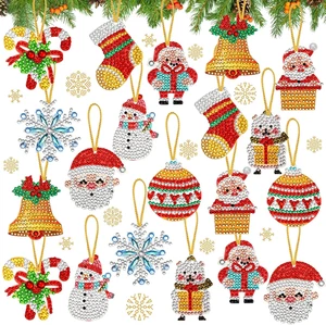 20 Stck. Weihnachten Diamond Painting Ornamente Diamond Art Kits Kristallmalerei oder - Bild 1 von 12