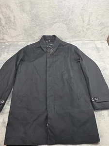 Coach New York Black With Leather Trim Men's Jacket Size XL Button & Zipper - Picture 1 of 17