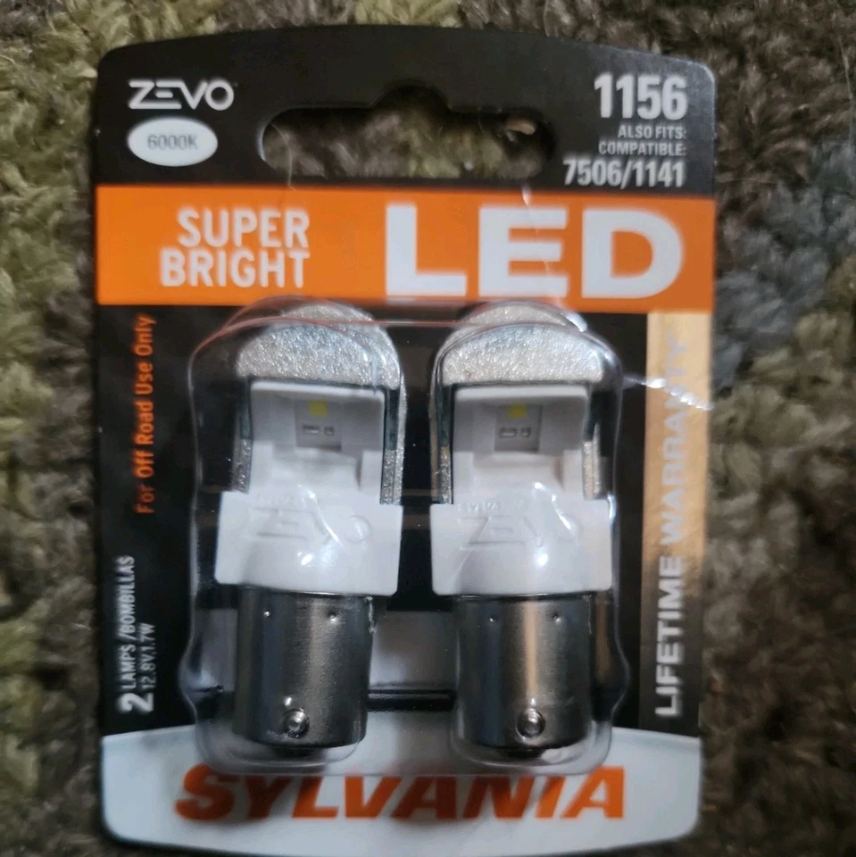Sylvania ZEVO LED 1156 Juego de Pares Bombillas LED 7506/1141 NUEVO Foto 1 de 1