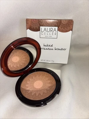 LAURA GELLER Baked Mediterranean BRONZER 0.35 oz MOROCCON BRONZE NEW IN BOX - Image 1 of 4