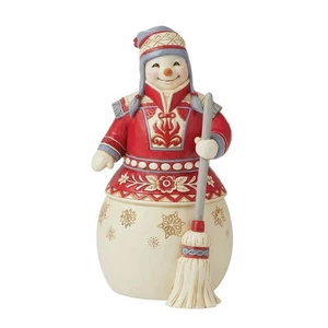 Jim Shore Nordic Snowman Outside The Snow Is Falling 6012891 New Free Shipping - Picture 1 of 4