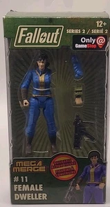 Figura de acción edificable Fallout Female Vault Dweller 4" Serie 2 #11 Mega fusión - Imagen 1 de 2