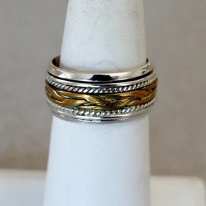 925 Silber Ring mit drehbarem Band Größe 6,75 - Bild 1 von 8