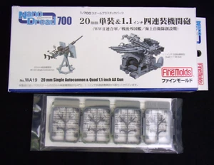 Kit modelo plástico FineMolds AA 1/700 montaje único de 20 mm y montaje cuádruple 1,1 inc - Imagen 1 de 1