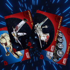 Topps Star Wars Card Trader GUARDIANS OF THE REPUBLIC Vehicles Rare Set 7 cards