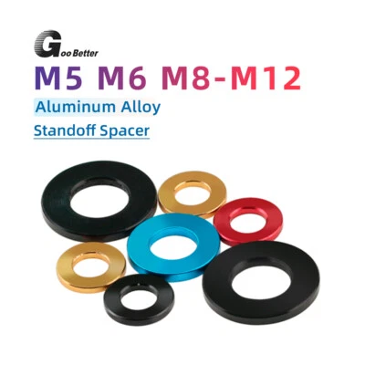 GOOBETTER M5 M6 M8 M10 M12 Colore Aluminium Alloy Metric Flat Washers Anodised Seal Washer