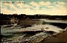 Lewiston Maine Libby Dingley Dam Scenic View 1914 Antique Postcard Bk64