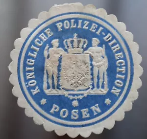 POSA DIREZIONE POLIZIA REALE - timbro sigillo lettera - #M150 - Foto 1 di 3