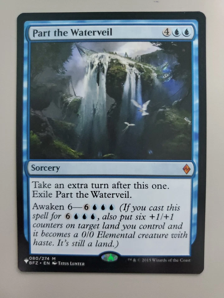 MTG Part the Waterveil Mystery Booster 2 Battle for Zendikar 80/274 Regular Myth - Image 1 of 1