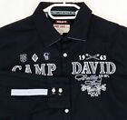 Camp David Casual Black Boston Printed Button Down Shirt size L