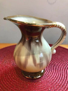 Yellow/Brown/Gold Drip Glaze Jug Number on Base 1139 -13 - Picture 1 of 7
