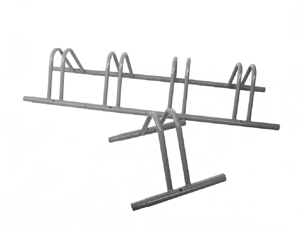 Rastrelliera Per 4 Biciclette Wiltec - Acciaio Zincato, 124x39.5x19.5 Cm