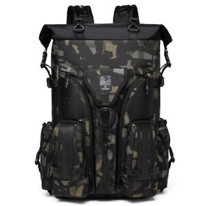 Ozuko Outdoor Large Capacity Men Waterproof Backpack school Travel bag Luggage