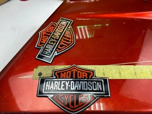 🔥OEM Harley Vintage FXR Dyna Softail Sportster Street Touring Tank Emblems - Picture 1 of 5