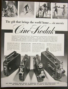 Cine Kodak Brings the world home ad Fortune Dec 1936 - Picture 1 of 2