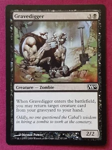 Magic The Gathering 2010 CORE SET M10 GRAVEDIGGER black card MTG - Picture 1 of 2