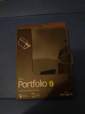 Portfolio 9 Leather Tablet Case - iPad II and Other 9.7" Tablets Black - NEW - Image 1 of 2
