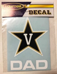 University of Vanderbilt Commodores DAD Vinyl Decal Car Window Sticker - Picture 1 of 1