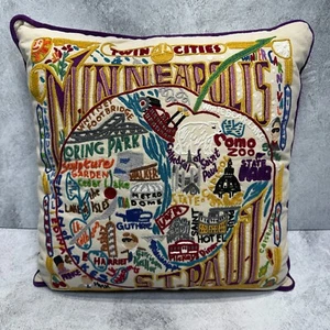 Catstudio Minneapolis-St. Paul Fine Art Print Embroidered Decorative Pillow 2008 - Picture 1 of 16