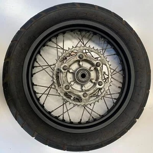 Triumph Bonneville T214 SE T100 865 2014 Rear wheel rim black spoke T2011222 - Picture 1 of 12