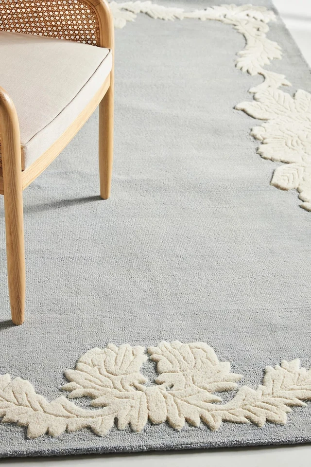 Alissa - Grey, Hand-Tufted 100% Wool Soft Area Rug Carpet, 5x8, 6x9, 8x10, 9x12 - Image 1 of 3