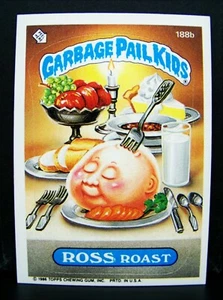 GARBAGE PAIL KIDS 1986 5th Series #188b ROSS Roast BLUE CROSS Error Card, #1 OS5 - Picture 1 of 2