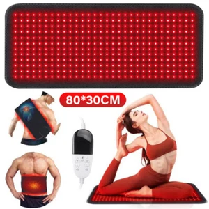 Red Light Therapy Pad LED Infrared Full Body Mat Device Back Muscle Pain Relief - Picture 1 of 16