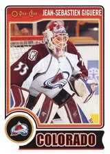 2014-15 O-Pee-Chee Colorado Avalanche Hockey Card #3 Jean-Sebastien Giguere