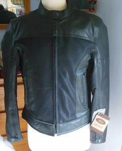 Giacca Moto River Road Donna Pecos Pelle Maglia Taglia M - Foto 1 di 12