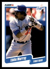 1990 Fleer #404 Eddie Murray Los Angeles Dodgers