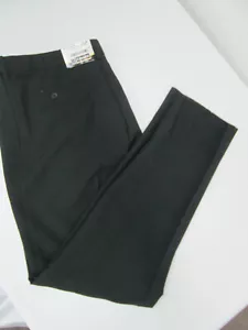 Men pants Black trousers flat Edwards wool blend 34 36 38 46 NEW 2733 - Picture 1 of 9