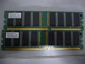 Hynix 512 MB DIMM 333 MHz DDR SDRAM Memory HYMD232646A8J-J Number of Modules 2 - Picture 1 of 4