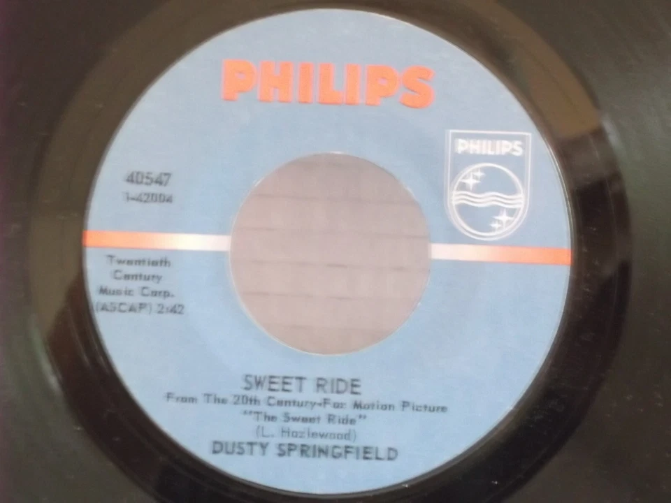 Dusty Springfield,Philips ,"Sweet Ride",US,7" 45,1967 movie score song,Mint - Image 1 of 2