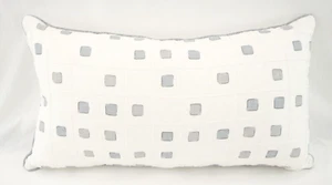 EUC Persea Eastern Accents Niche Pillow | Throw, White, Checkered - Picture 1 of 6