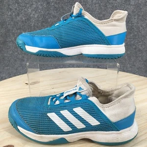 Adidas Shoes Youth 2 Adizero Club Athletic Sneakers CG6451 Blue Fabric Lace Up - Picture 1 of 11