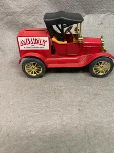 VINTAGE ERTL AGWAY COUNTRY VALUES STORE BANK REPLICA 1918 FORD MODEL T RUNABOUT - Picture 1 of 6