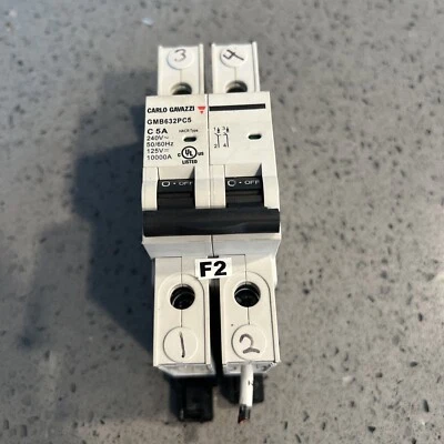 Used CARLO GAVAZZI GMB632PC5 5A Circuit Breaker w/ warranty Free Shipping - Image 1 of 3