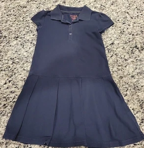 Girls' Pleated Uniform Tennis Navy Blue Dress - Cat & Jack - Size XS (4/5) - Picture 1 of 3