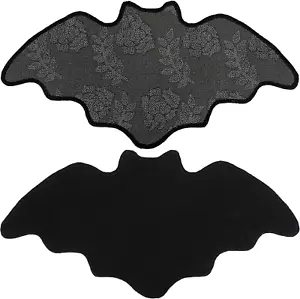 Bat Bath Mat Bathroom Rugs Horror Rug Door Mats-Coffin Bath Mat-Goth Mats Decor - Picture 1 of 12