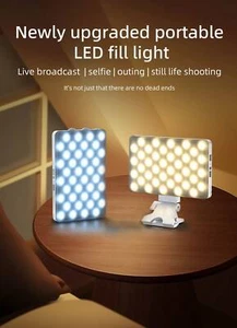 Portable LED Video Light Clip on Camera Mobile Phone Pocket Light for Live - Picture 1 of 12