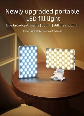 Portable LED Video Light Clip on Camera Mobile Phone Pocket Light for Live - Image 1 of 4